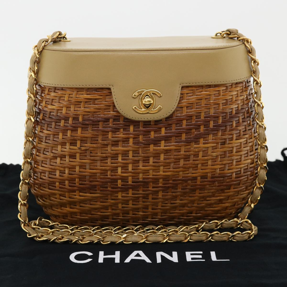 Chanel Straw Handbag