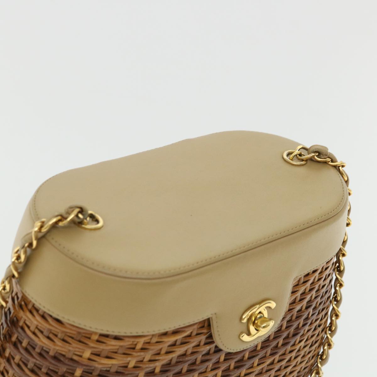 Chanel Straw Handbag