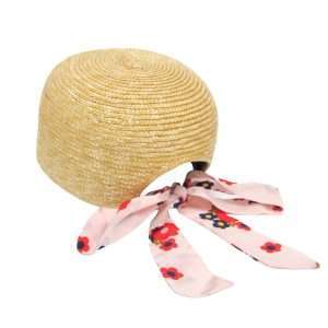 Miu Miu Ribbon Straw Cap