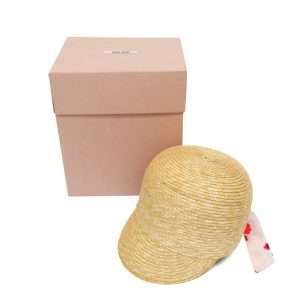 Miu Miu Ribbon Straw Cap