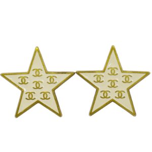 Chanel CC Star Dangle Earrings