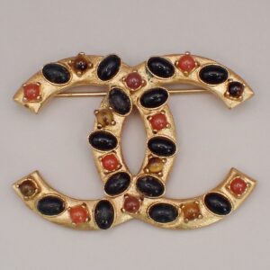 Chanel CC Logo Brooch