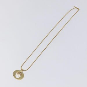 Christian Dior - Round Logo Pendant Necklace