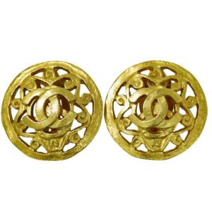Chanel Logo CC Earrings