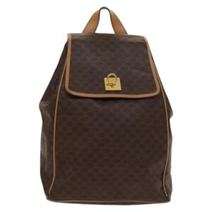 Celine Vintage Drawstring Flap Backpack