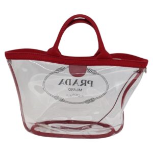 Prada Logo PVC Tote Bag